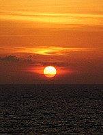 Sunset off Cruise Ship Balcony